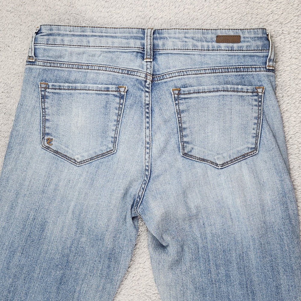Kut from the Kloth Jeans Womens 2 Blue Distressed Skinny Stretch Denim SP017MD9 - Picture 15 of 16